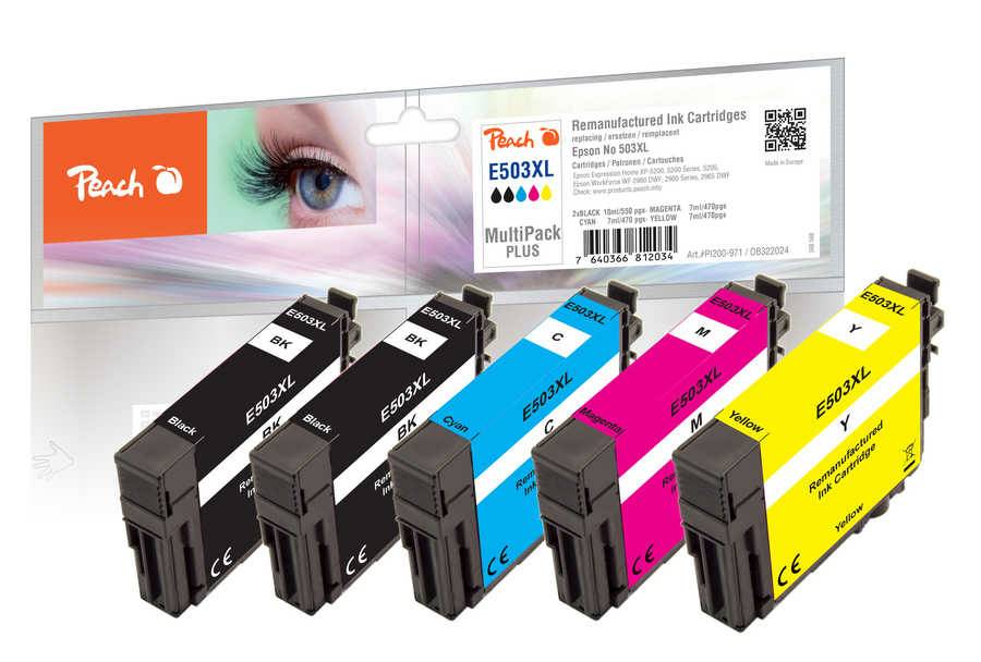 PEACH - Patrone Epson Nr. 503XL MultiPack Plus remanufactured - Wiederaufbereitet - Kompatibel