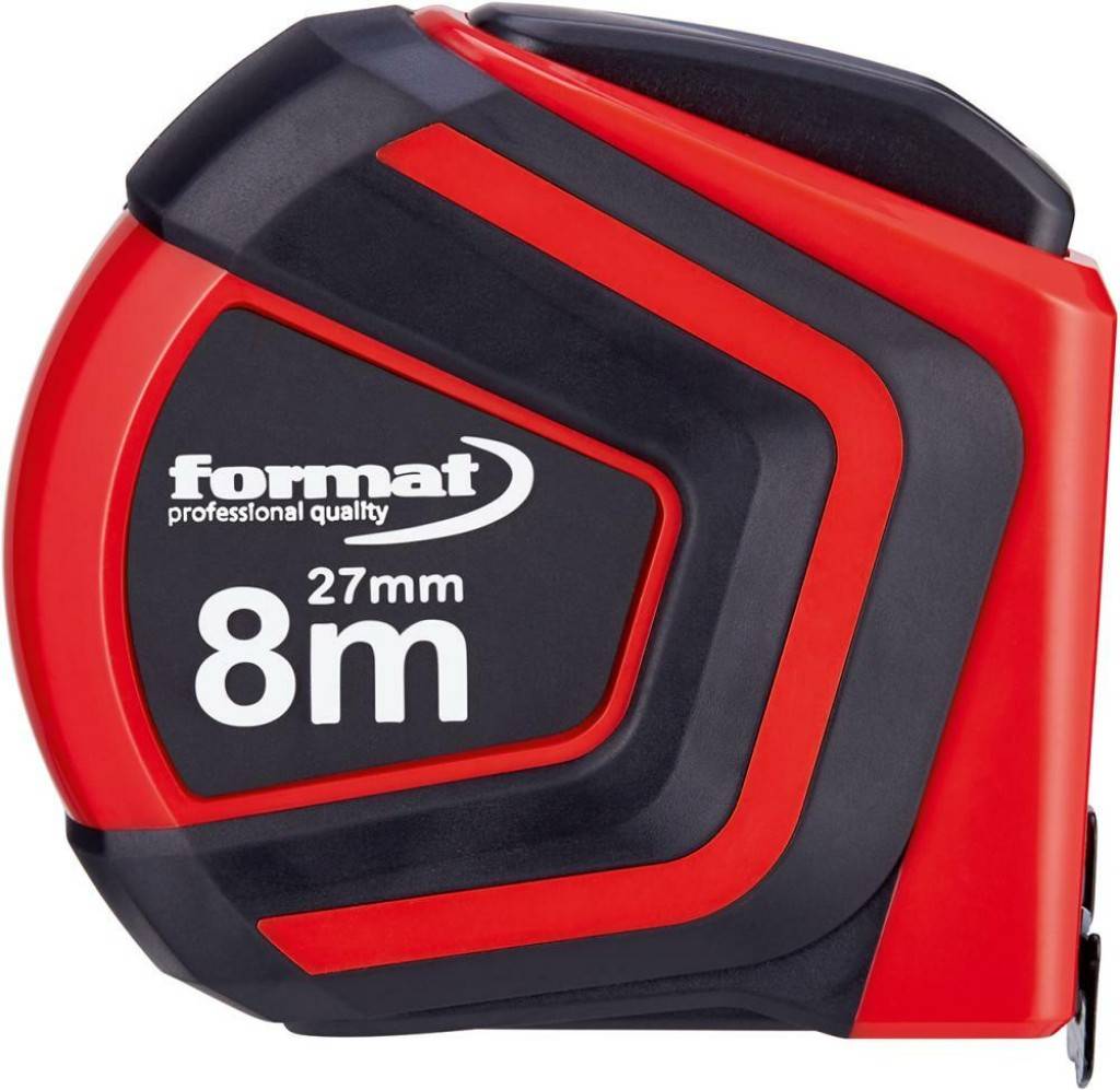 Taschenbandmaß Autolock 8mx27mm weiß FORMAT