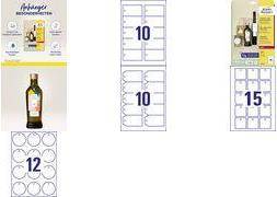 Avery Zweckform Avery T2003-10, Weiß, Nicht-haftendes Etikett, 5 cm, 5 cm, 150 Stück(e), 15 Blätter