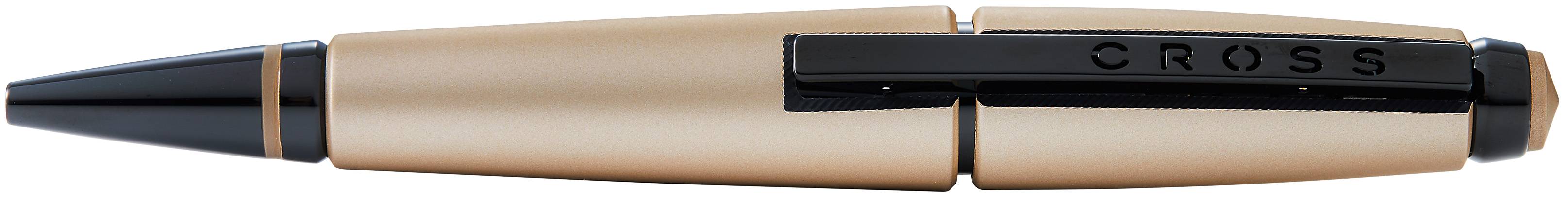 Rollerball Cross Edge Mattbeige in Geschenkbox