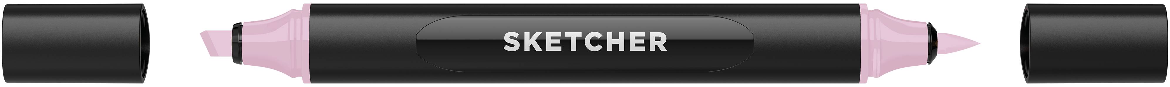 Twinmarker Sketcher brush+chisel PL190 lavendel hell