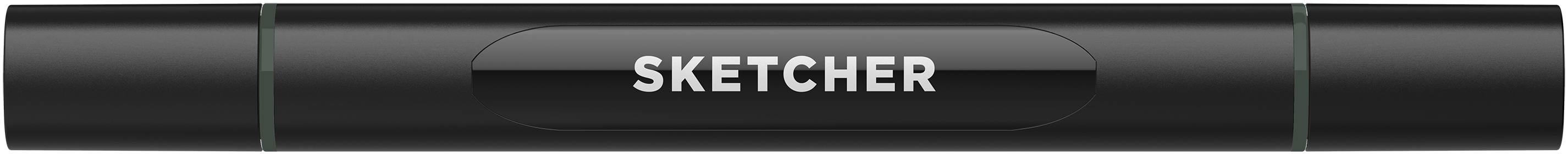 Twinmarker Sketcher brush+chisel GG505 grüngrau 5