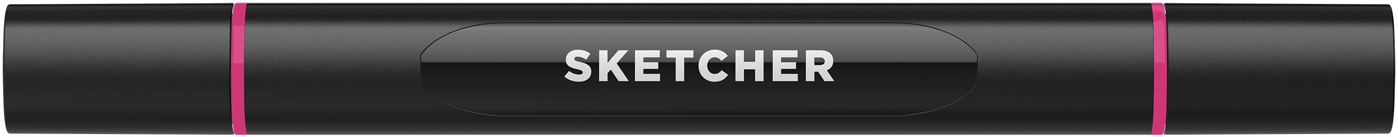 Twinmarker Sketcher brush+chisel P 170 schockpink dunkel