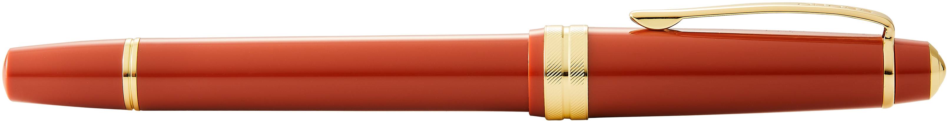 Rollerball Cross Bailey Light Bernstein mit Goldbeschlägen, Fein, in Geschenkbox