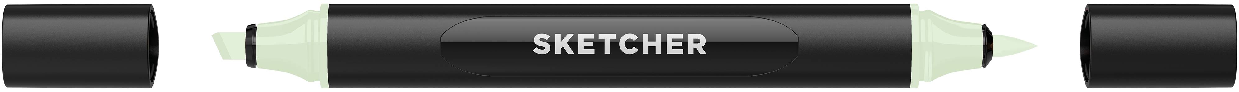 Twinmarker Sketcher brush+chisel T 325 menthol mittel