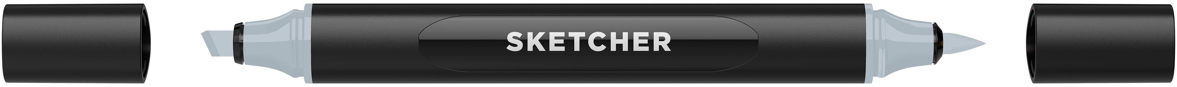 Twinmarker Sketcher brush+chisel CG520 kaltgrau 3