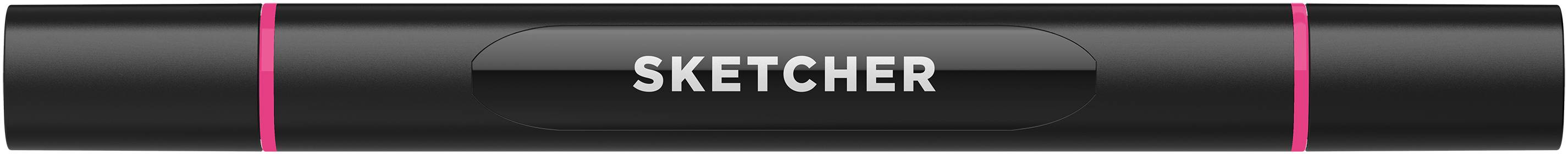 Twinmarker Sketcher brush+chisel P 165 schockpink