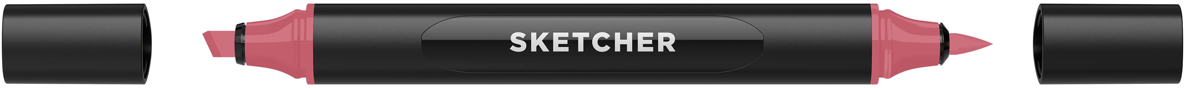 Twinmarker Sketcher brush+chisel R 110 sangria mittel