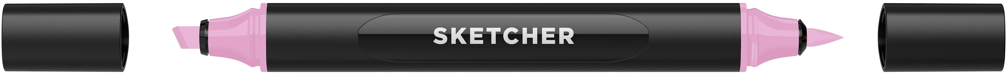 Twinmarker Sketcher brush+chisel PL185 lila