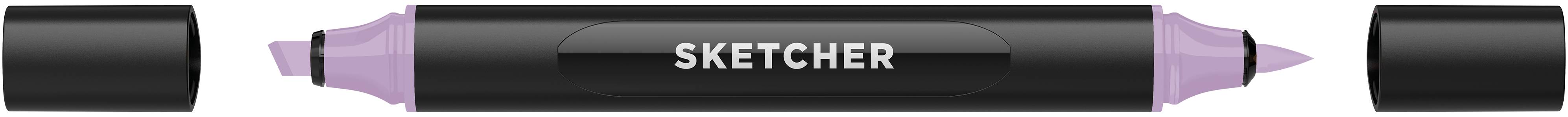 Twinmarker Sketcher brush+chisel PL195 lavendel mittel