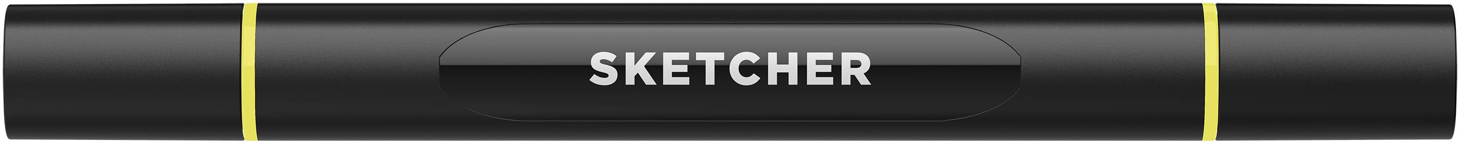 Twinmarker Sketcher brush+chisel YG370 giftgrün