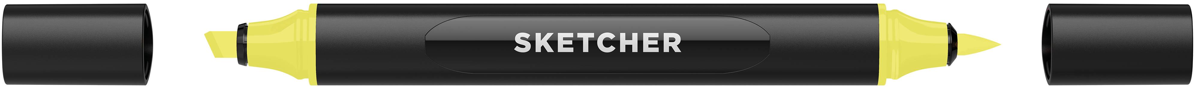 Twinmarker Sketcher brush+chisel YG370 giftgrün