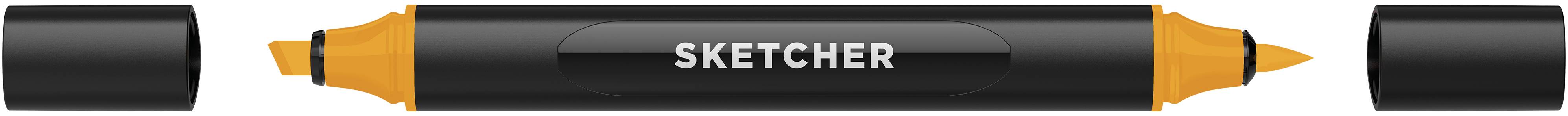 Twinmarker Sketcher brush+chisel O 060 honig