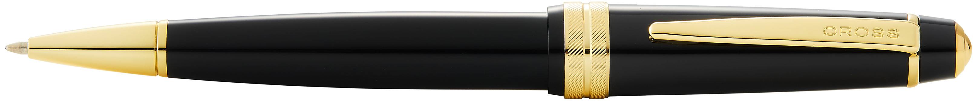 Kugelschreiber Cross Bailey light Schwarz, Goldbeschläge in Geschenkbox