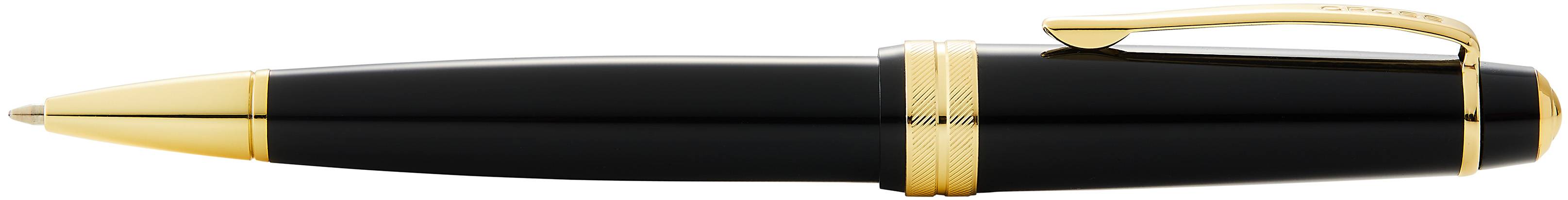 Kugelschreiber Cross Bailey light Schwarz, Goldbeschläge in Geschenkbox