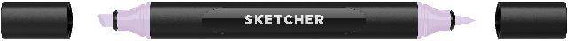 Twinmarker Sketcher brush+chisel V 210 violett hell