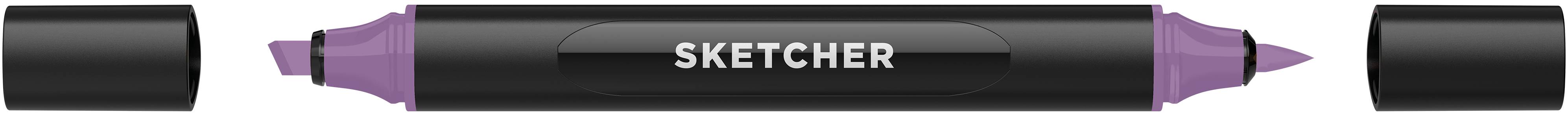 Twinmarker Sketcher brush+chisel PL200 lavendel