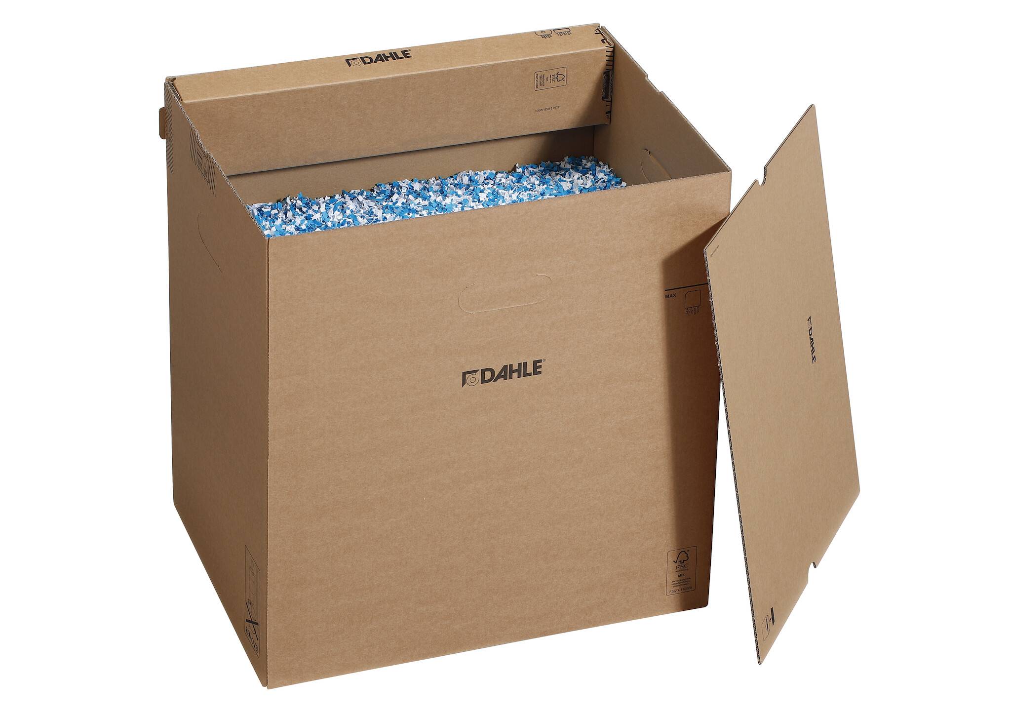Aktenvernichter-Auffangbox mit 60 Liter Auffangvolumen