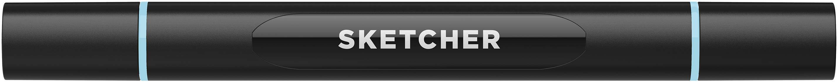 Twinmarker Sketcher brush+chisel B 230 kristallblau