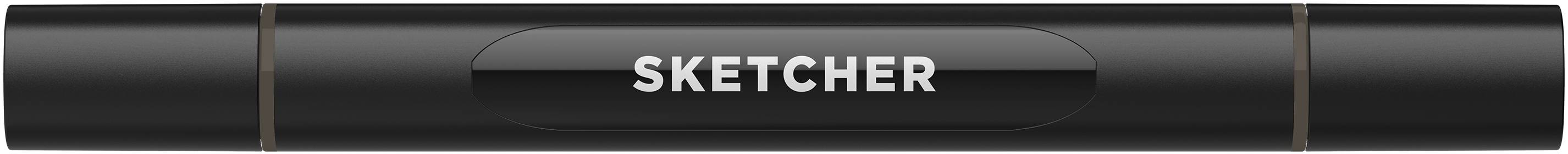 Twinmarker Sketcher brush+chisel WG590 warmgrau 5