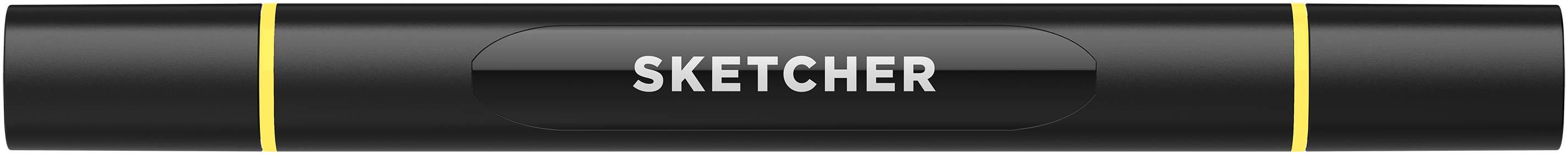 Twinmarker Sketcher brush+chisel Y 020 zitronengelb