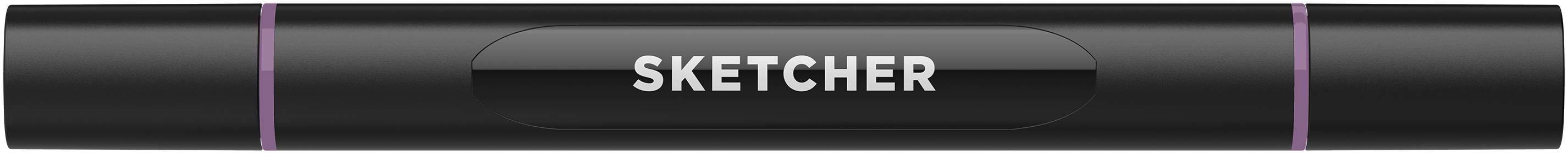 Twinmarker Sketcher brush+chisel PL205 lavendel dunkel