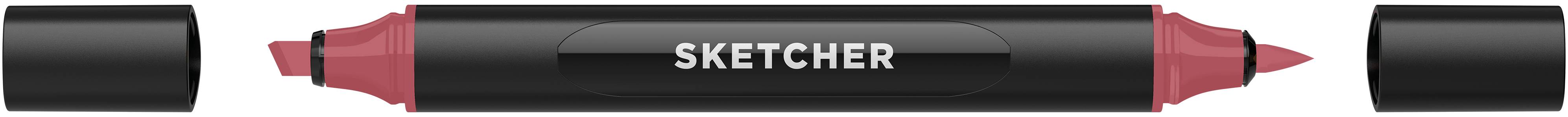 Twinmarker Sketcher brush+chisel R 115 sangria