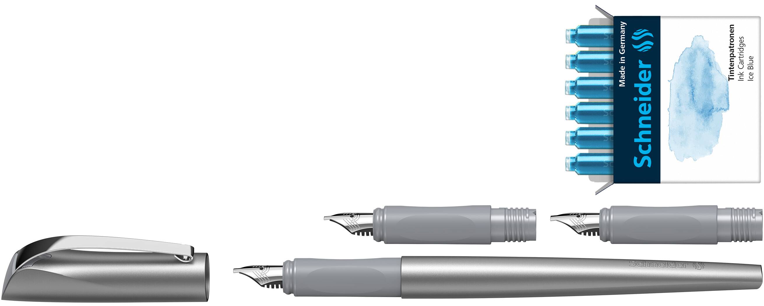 Geschenkset Füllhalter Callissima anthra, je 1xVorderteil, 6xPatronen