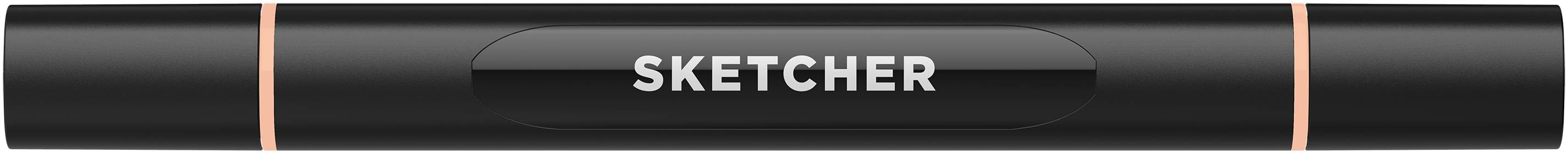 Twinmarker Sketcher brush+chisel O 040 aprikose