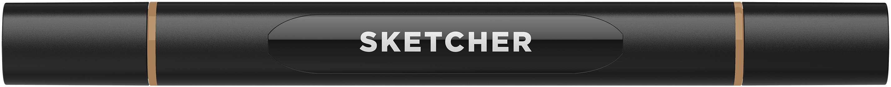 Twinmarker Sketcher brush+chisel BE455 karamell