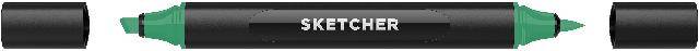 Twinmarker Sketcher brush+chisel G 365 smaragd