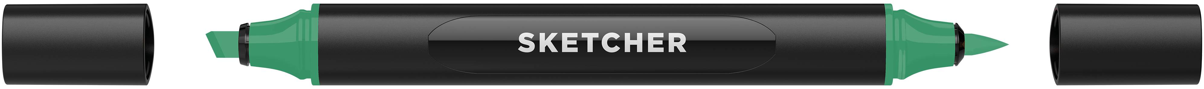 Twinmarker Sketcher brush+chisel G 365 smaragd