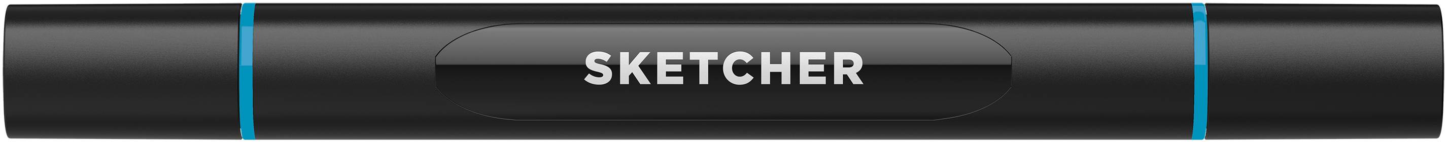 Twinmarker Sketcher brush+chisel B 240 pfauenblau