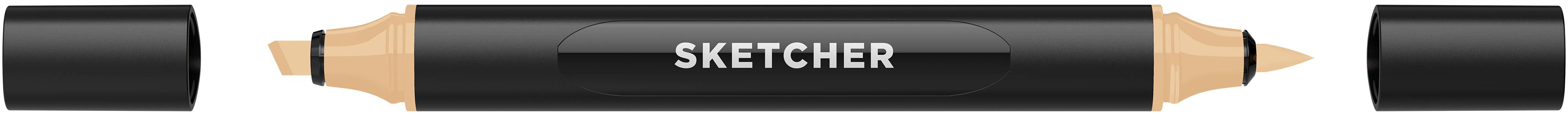 Twinmarker Sketcher brush+chisel BE450 karamell mittel