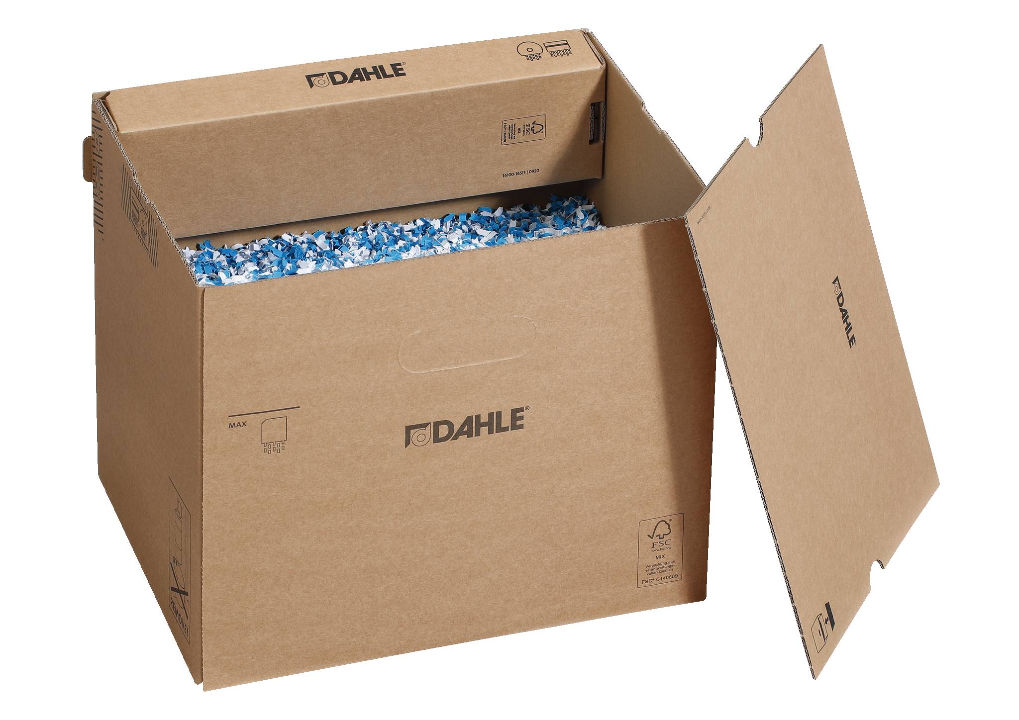 Aktenvernichter-Auffangbox mit 30 Liter Auffangvolumen