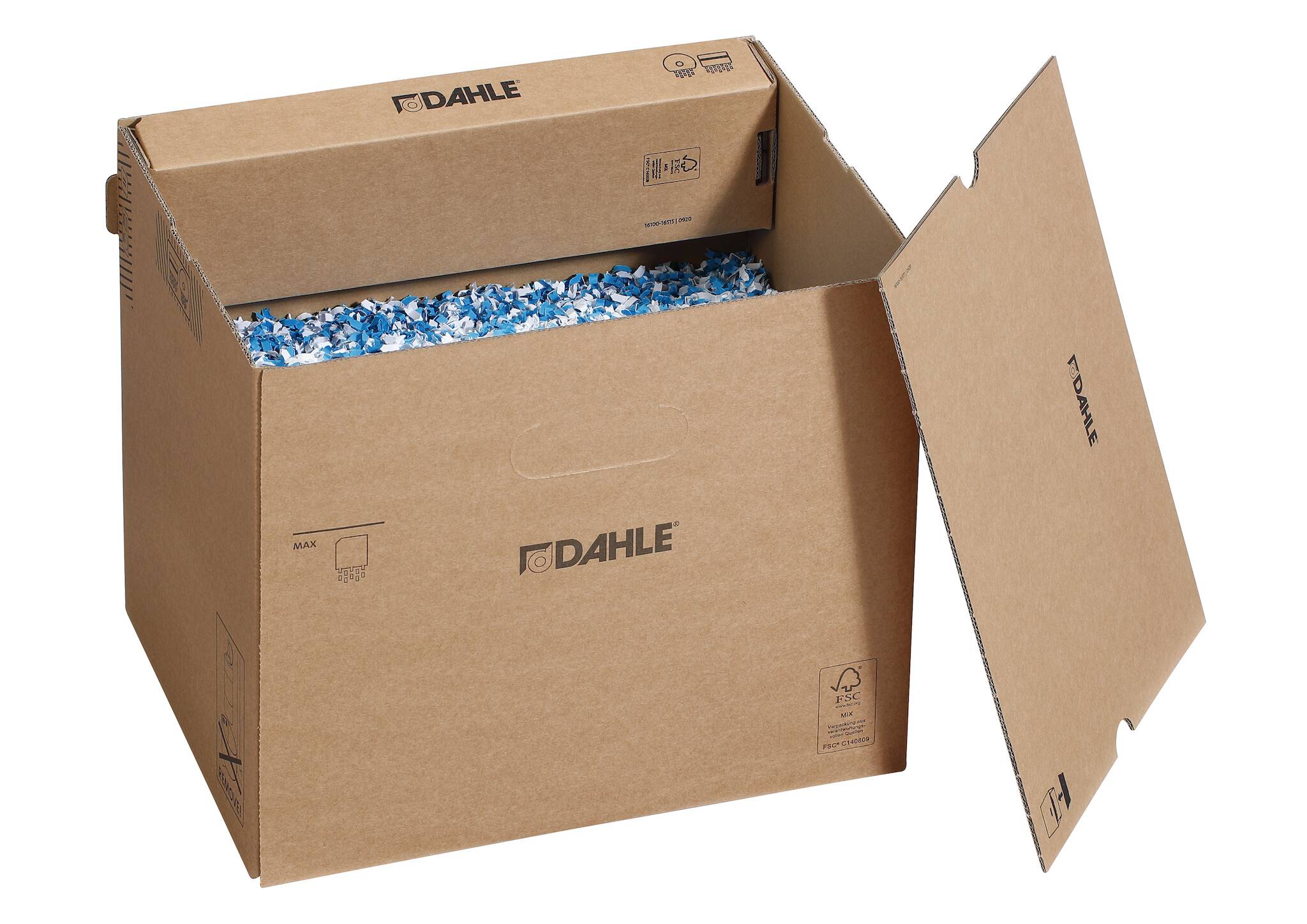 Aktenvernichter-Auffangbox mit 30 Liter Auffangvolumen