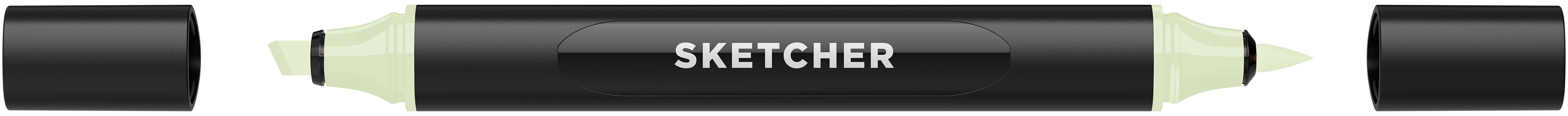 Twinmarker Sketcher brush+chisel G 345 minze