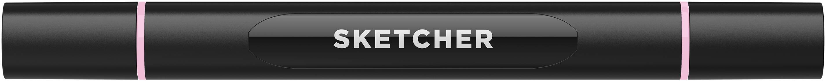 Twinmarker Sketcher brush+chisel P 150 fuchsia pink