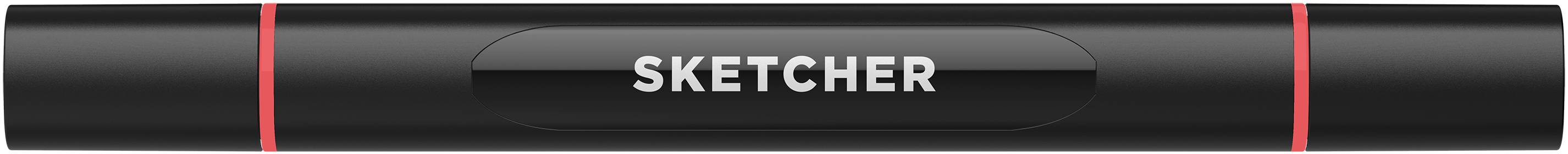 Twinmarker Sketcher brush+chisel R 090 kirschrot mittel