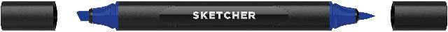 Twinmarker Sketcher brush+chisel B 270 ultramarinblau