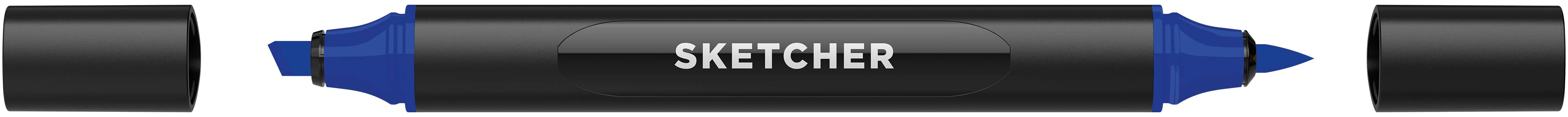 Twinmarker Sketcher brush+chisel B 270 ultramarinblau
