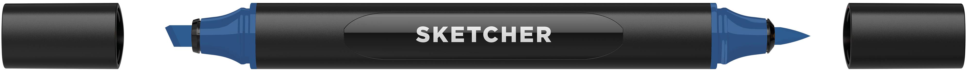 Twinmarker Sketcher brush+chisel B 275 preußisch blau