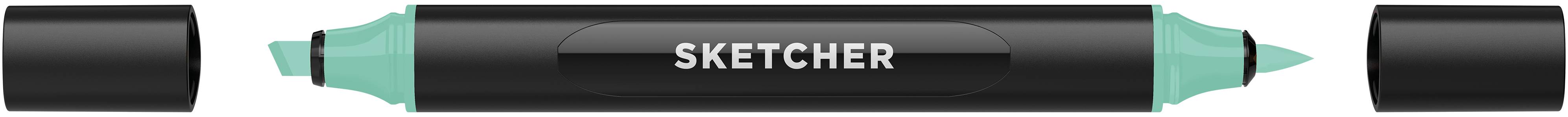 Twinmarker Sketcher brush+chisel GB305 lagunenblau hell