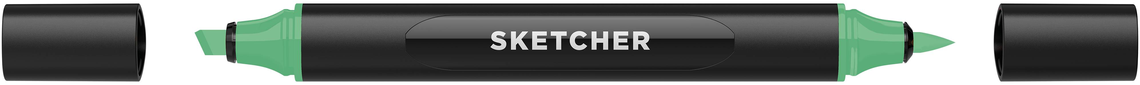 Twinmarker Sketcher brush+chisel G 360 smaragd mittel