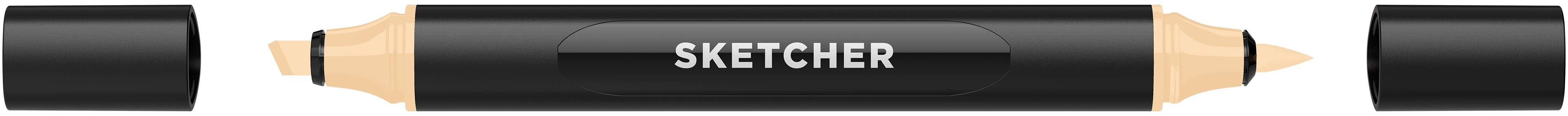 Twinmarker Sketcher brush+chisel BR465 sand rosé