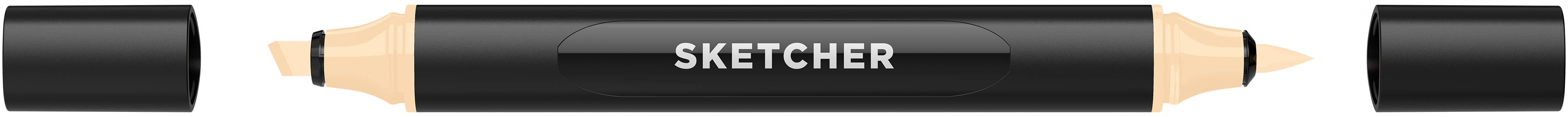 Twinmarker Sketcher brush+chisel BE440 milchkaffee hell