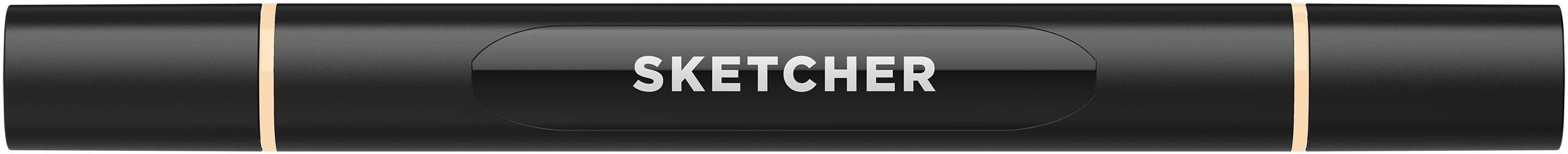 Twinmarker Sketcher brush+chisel BE440 milchkaffee hell