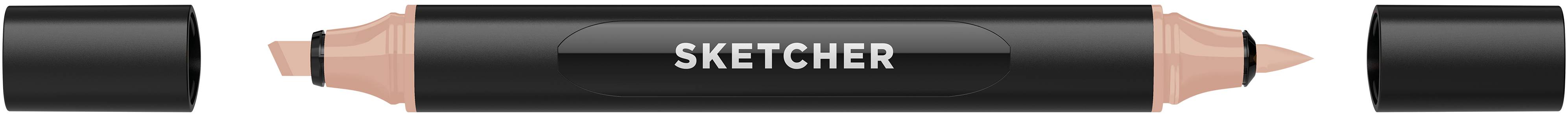 Twinmarker Sketcher brush+chisel M 120 mauve