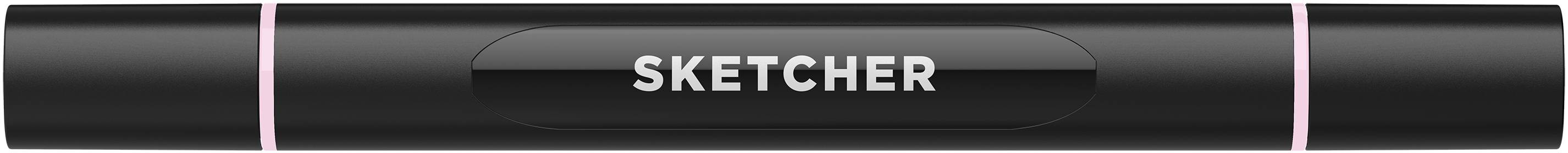 Twinmarker Sketcher brush+chisel P 145 zartpink