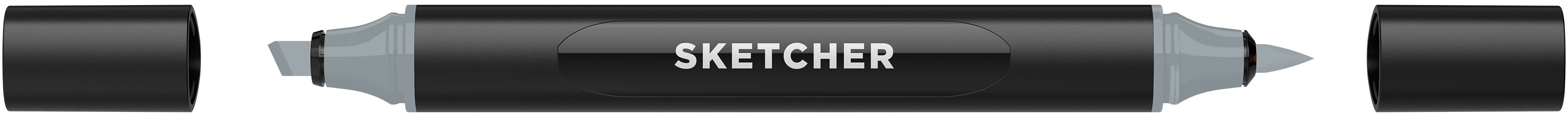 Twinmarker Sketcher brush+chisel CG525 kaltgrau 4